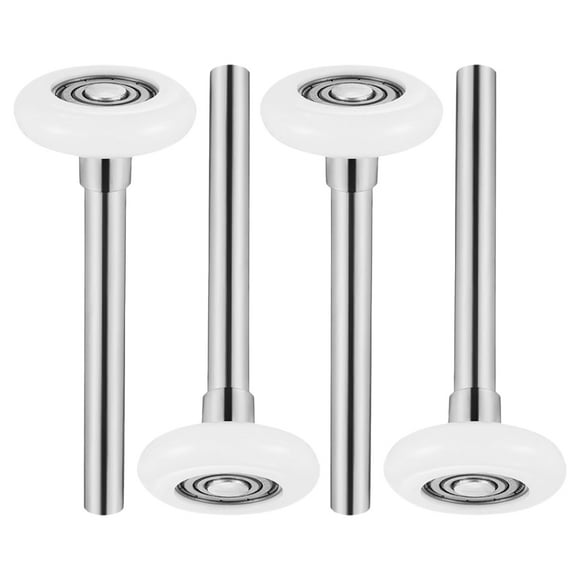 FRCOLOR 4pcs Garage Door Rollers with Stem Nylon for Quiet Smooth Operation Track Rollers for Garage Door Replacement Hardware