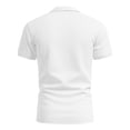 thumbnail image 4 of Polo Shirts for Men Cotton Pique Short Sleeve Golf Shirts with Pocket Classic Casual Moisture Wicking Polos White 2XL, 4 of 5