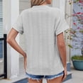 thumbnail image 4 of Scyoekwg Womens Short Sleeve Shirts Trendy Short Sleeve Going Out Tops Loose Womens Summer Fashion Cute T Shirts Ladies Blouses Dressy Casual, 4 of 8