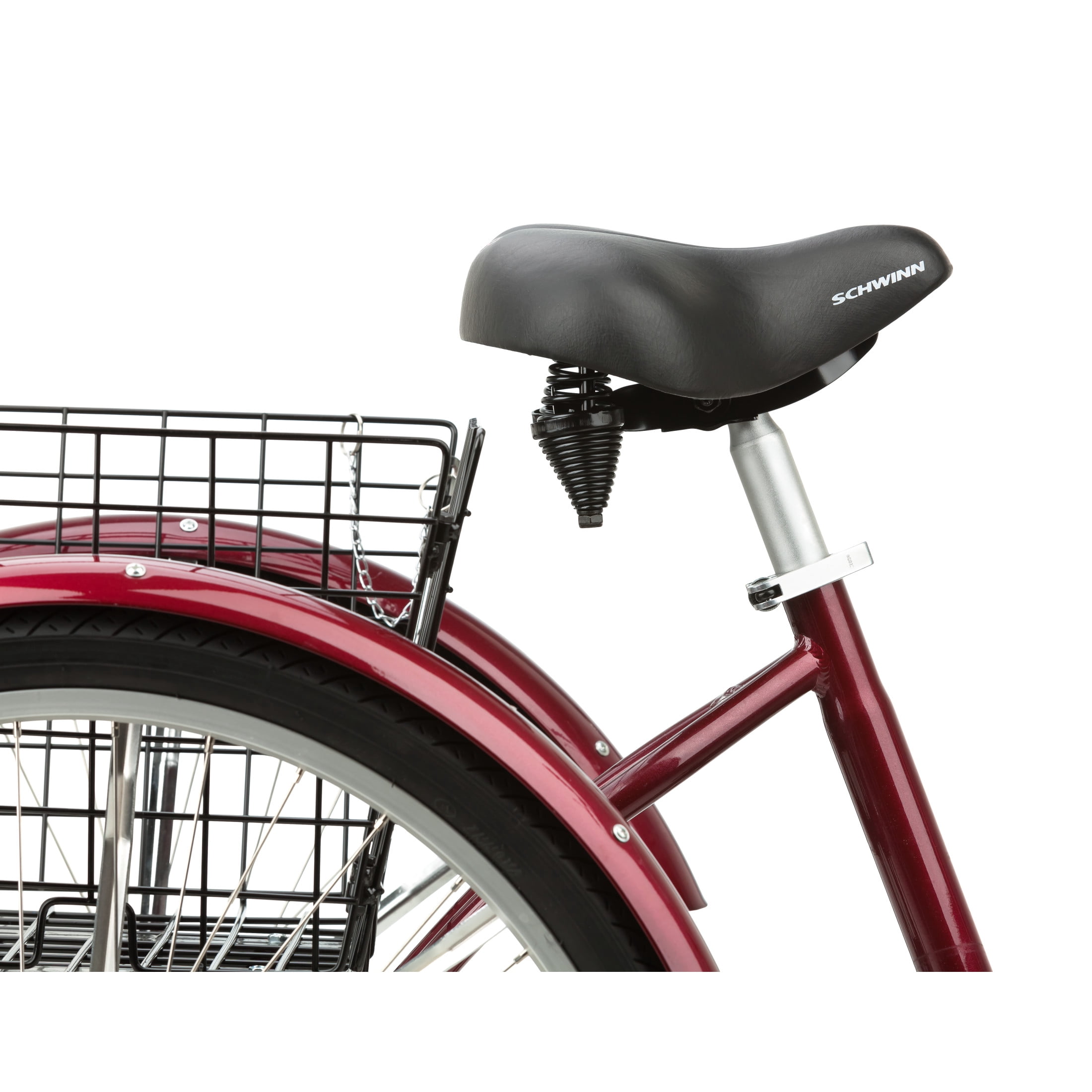 Schwinn Meridian Adult Tricycle, 26 Inch Wheels, Single Speed, Black Cherry