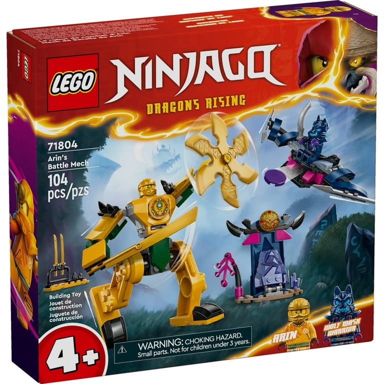 LEGO NINJAGO Arin's Battle Mech, Ninja Toy Set for Kids with Arin