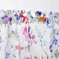 thumbnail image 4 of Fragrantex Floral Print Semi-Sheer Kitchen Curtains, 28” x 24” (2 Panels), 4 of 5