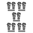 thumbnail image 1 of Soidarity 1 par de guardabarros de plástico para bicicleta de montaña, guardabarros para Dirtboard, piezas decorativas para ciclismo, tipo 6 Cabeza de calavera 5piezas Soidarity  CBP168453, 1 of 6
