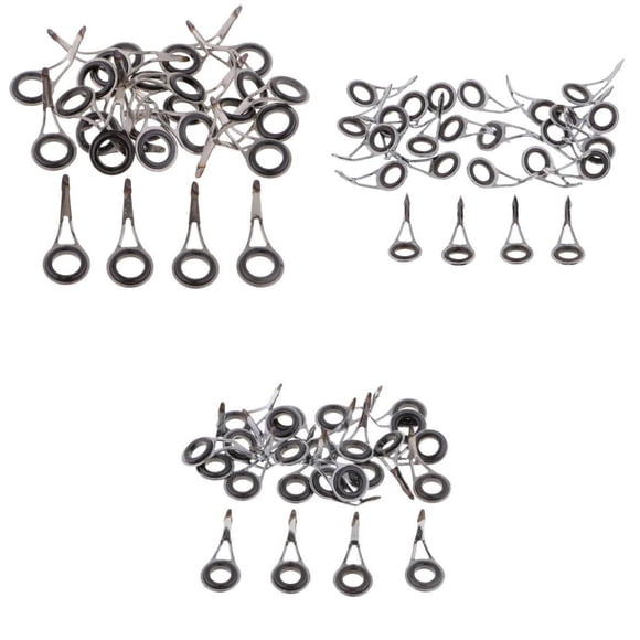 jinwen 75x Sea Pole Fishing Casting Rod Guides Parts Line s DIY Rod Repair Kits