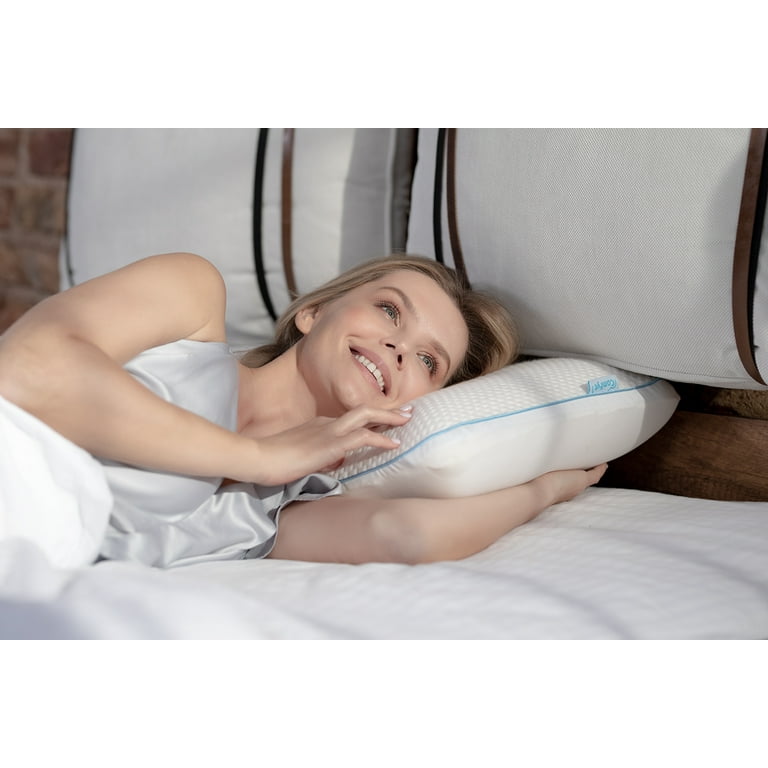 COMFYT Side Sleeper Pillow Cervical Pillow Shoulder Pillow Cooling Pillow Memory Foam Pillow Bamboo Pillow Cover Orthopedic Pillow Supports
