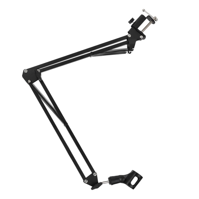 Soporte de Micrófono Ajustable Bling Bling Soporte de Escritorio Plegable Negro