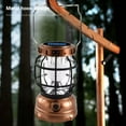 thumbnail image 5 of Retro Solar Camping Light, Rechargeable, 2 Modes, 7-12h Runtime, Phone Charger, for Outdoor Emergency, 2 Colors, Portable, 5 of 9