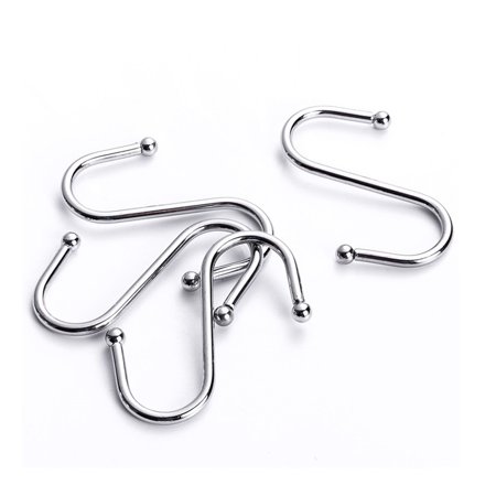 

Happon 6 Pack S Hooks 3.15 Inch Silver Heavy Duty Metal S Shaped Hook S Hook for Hanging Items Suitable for Garage Office Garden Kitchen Bathroom