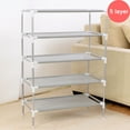 thumbnail image 3 of Expandable Stackable Shoe Rack Shelf 5-Tiers Simple Shoe Storage Organizer For Bedrooms/Doorways/Entryway, 3 of 5