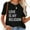 Black, variant on Love Is My Religion, Hebrew Israelite, Cool Women's Short Sleeve Graphic Tee - Trendy Top with Unique Chest Print Design