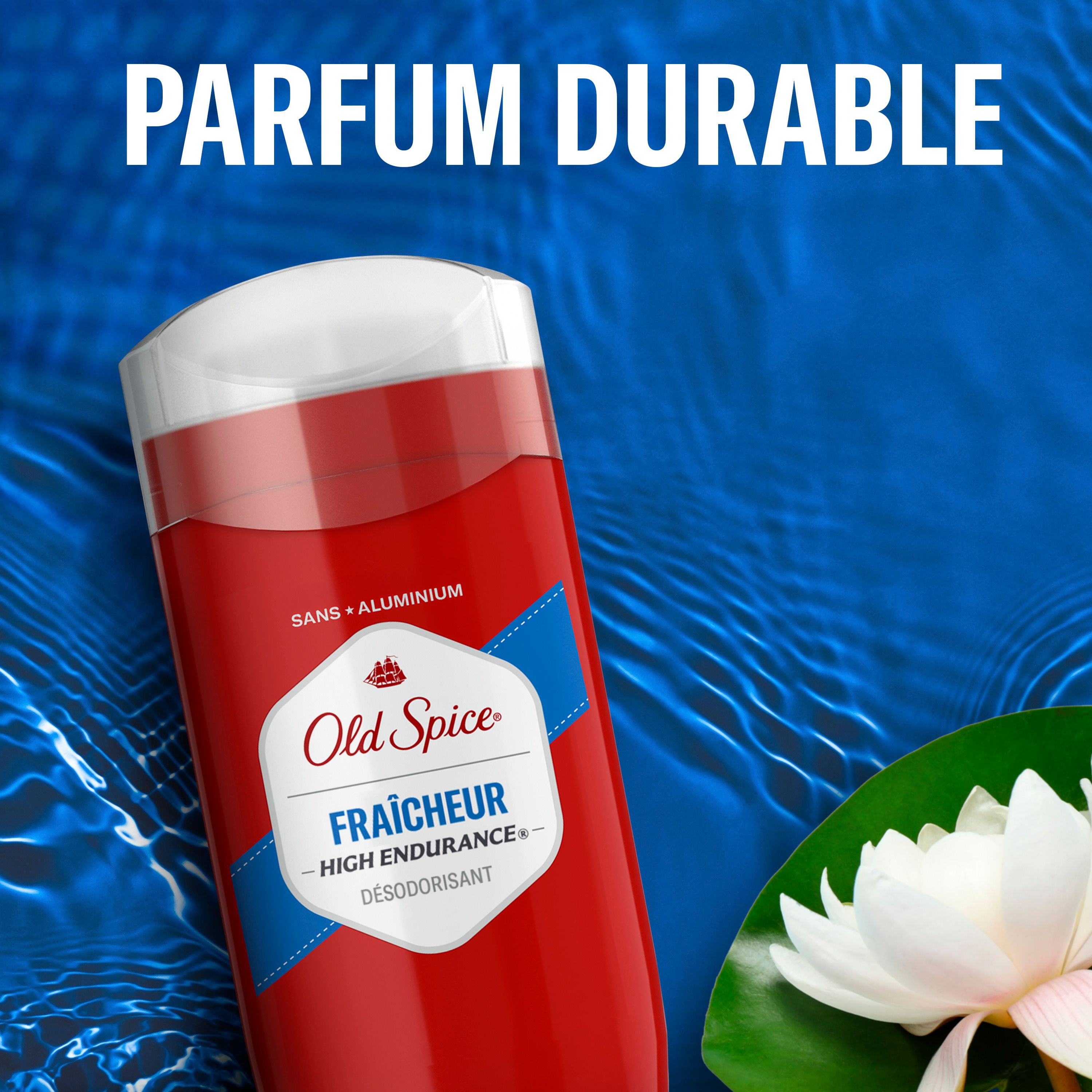 Désodorisant High Endurance Old Spice pour hommes, sans aluminium, protection 48 heures, parfum Fraîcheur