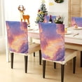 thumbnail image 3 of Decorative Chair Back Cover One Size x6 Chair Cover Dining Chair Slipcovers Chair Back Decoration Festival Chair Decoration Pink Cloud, 3 of 6