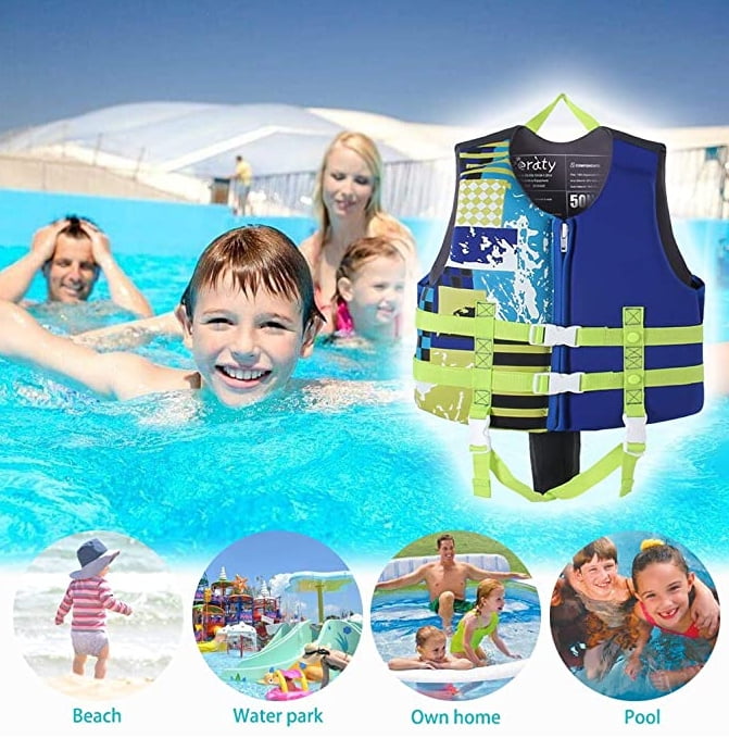 Gilet De Natation Enfant - Aide à La Flottabilité 0-12 Ans - Néoprène Et EPE, Sangle D'entrejambe Réglable - Apprentissage Sécurisé - 8