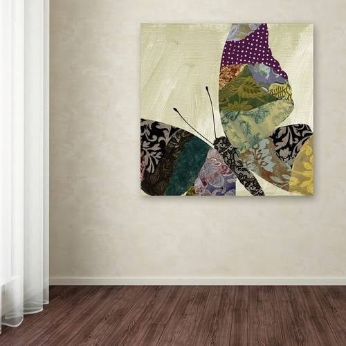 Trademark Fine Art "Butterfly Brocade I" Canvas Art by Color Bakery