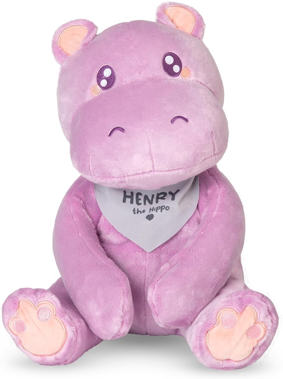 Lilly’s Love 5lb Weighted Stuffed Animal for Anxiety Relief, Henry The Hippo, Sensory Plush for Kids & Adults