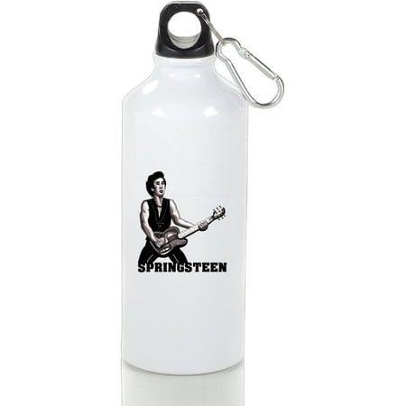 

AIJFW Personalized US Musician Singer Drinkware Sports Water Bottle - Metallic Finish With Loop Cap For Outdoor And Sport Activities