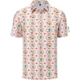 thumbnail image 1 of Icvfdpl Polo pour Hommes à Manches Courtes Imprimé Col Classique Décontracté Été TG, 1 of 4