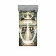 thumbnail image 2 of Nautical Bedding Set with Sheet & Covers, Anchor Print in Ocean Waves with Long Wooden Pier Cloudy Sky 3D Effect Print, Printed Bedroom Decor 2 Shams, 4 Sizes, Grey and Brown, by Ambesonne, 2 of 3