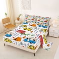 thumbnail image 2 of Erosebridal Teens Cartoon Colorful Camper Bed Sheets 4pcs,Girls Boys Camping Theme King Sheets,Breathable Home Decor, 2 of 5