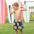 thumbnail image 4 of FORMRS Boys Swim Trunks Quick Dry Mesh Liner Boardshorts Sizes XS-XL, Blue Cubes, 4 of 7