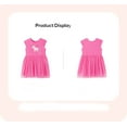 thumbnail image 3 of Emy Dola 2-7T Ruffle Sleeve Tutu Dress for Little Girls Cartoon Unicorn Tulle Dress for Wedding Birthday Party, 3 of 9