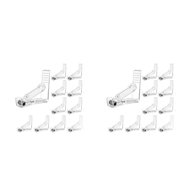 ZheElen Silver Versatile Table Clips Securely Clamp Tablecloths For Picnics Tablecloth Clips Transparent 10PCS 2Set