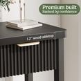 thumbnail image 4 of Lulive 51" Fluted Console Table for Entryway, Entryway Table with 3 Wooden Drawers, Farmhouse Behind Sofa Table for Living Room, Hallway, Couch, Foyer, 4 of 14