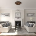 thumbnail image 5 of 44 1/2"OD x 4"ID x 4 "P Classic Ceiling Medallion (Fits Canopies up to 8 1/4"), Hand-Painted Rust, 5 of 6