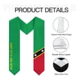 thumbnail image 6 of More design Graduation shawl Saint Kitts and Nevis Flag United States Flag Stole Sash Honor Study Aboard International Students, 6 of 11