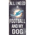 thumbnail image 1 of Fan Creations N0640 Miami Dolphins Football And My Dog Sign, 1 of 1