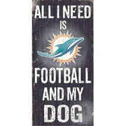 Fan Creations N0640 Miami Dolphins Football And My Dog Sign