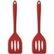 thumbnail image 2 of Juego de 2 espátulas de silicona, de goma de grado alimenticio, pequeñas espátulas de silicona, resistentes al calor, ranuradas para utensilios de cocina antiadherentes., 2 of 6