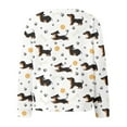 thumbnail image 4 of HCYSFG Womens Dachshund Print Cardigan Paw Bone Tennis Ball Graphic V Neck Button Front Long Sleeve Sweater Casual Open Front Top, 4 of 5