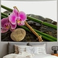 thumbnail image 2 of Orinice Orchid Bamboo Rock Tapestry Wall Hanging Unique Style Graphic Tapestries Home Wall Decor for Living Room Bedroom Apartment Farmhouse Dorm 40x30inch, 2 of 6