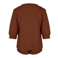 thumbnail image 6 of Coerni Four Leaf Clover Romper for Baby Boys Girls Bowknot Sweatshirt 𝐎nesie Cute Easter Clothes Cotton Warmly Spring Outwear, 6 of 8
