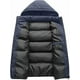 thumbnail image 4 of Chaleco acolchado de invierno para hombre con capucha extraíble para exteriores, 4 of 5