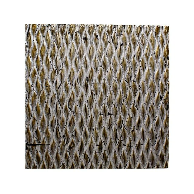 Benzara BM205907 Modern Style Wooden Wall Decor with Patterned Carving, Silver - Large