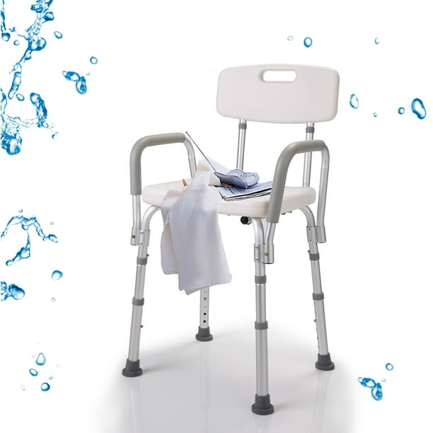 Bathroom Shower Seat Home Use Non-slip Chair Adjustable Stool Bath Seat