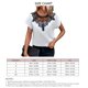 thumbnail image 4 of Mujeres camiseta crew Masajeadores de cuello manga corta Encaje suelta hem casual blusa para oficina al aire libre, 4 of 6