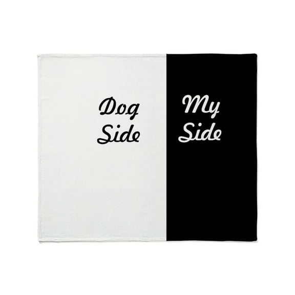 CafePress - Dog Side Throw Blanket - Soft Fleece Throw Blanket, 50"x60" for All Ages