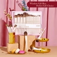 thumbnail image 2 of Juego de brochas de maquillaje Jessup, 14 piezas, sintéticas con caja de regalo T329-G, 2 of 8
