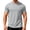 Gray, variant on WIZUTIZ Men Short Sleeve T Shirts with Chest Pocket Solid Color Crewneck Tees Soft Comfy Summer Tops Casual Workout Shirt