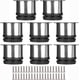 thumbnail image 1 of Juego de 8 patas para muebles, patas de cocina ajustables. Patas redondas de metal y acero inoxidable para sofá, patas de mesa, 50mm/altura, 50mm, 1 of 5