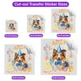 thumbnail image 5 of Watercolor Shetland Sheepdog Happy Birthday Celebration Balloons Gift Party Cutout Transfer Sticker Sheltie Dog Lover Gifts Transparent Decal Art Decor - 00028, 5 of 5