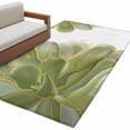 thumbnail image 2 of Sage Green Gold Area Rug 4x6 FT, Non Slip Kids Room Carpet, Aesthetics Flower Boho Watercolor Art Washable Soft Floor Carpet Non-Shedding Throw Rug for Dorm Kitchen Study Room Home Office Bedside, 2 of 9