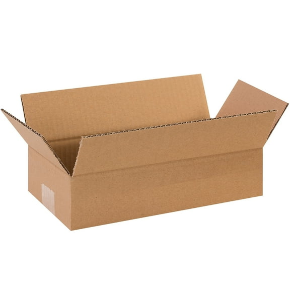 Box Partners Long Corrugated Boxes 12" x 6" x 3" Kraft 25/Bundle 1263