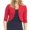 Red, variant on Abomasnow Women's 3/4 Sleeve Cropped Cardigan Sweater Elegant Shrugs for Women