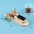 thumbnail image 5 of 1 Set DIY Remote Control Boat Model Kit Handmade Wooden Puzzle RC Ship Building Crafts STEM Educational Physics Science Experiment Toy, 5 of 8