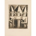 thumbnail image 2 of Tadeusz Makowski 14x18 Gold Ornate Wood Frame and Double Matted Museum Art Print Titled - Masks (1930-1931), 2 of 4