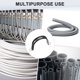 thumbnail image 5 of Uxcell 20-Pack Abrazaderas de Cable, Abrazadera de Goma Acolchada de Acero Inoxidable de 1/4 Pulgada en Forma de R para Tubo/Cable/Tubería, 5 of 7